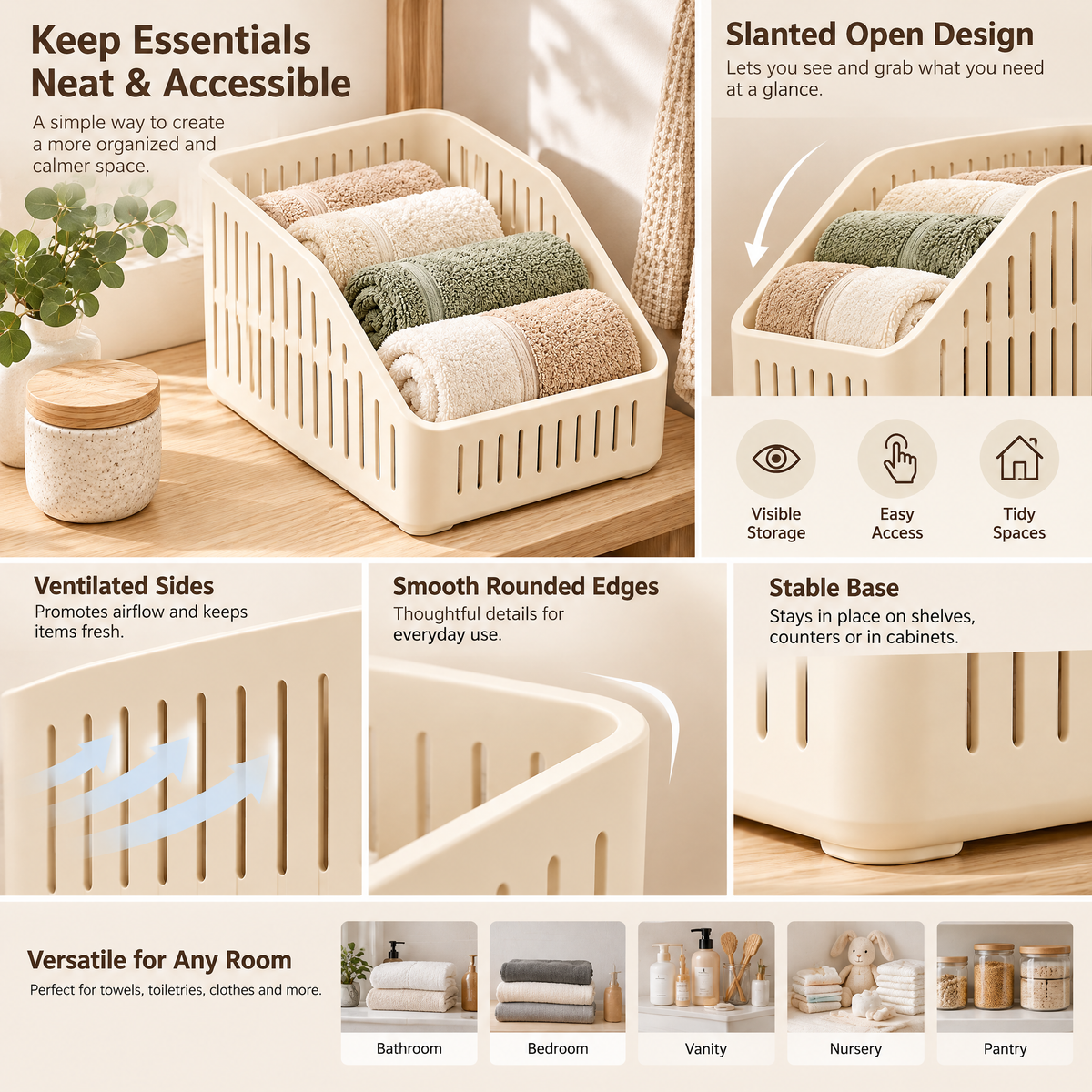 Applorain™ Slant Front Basket