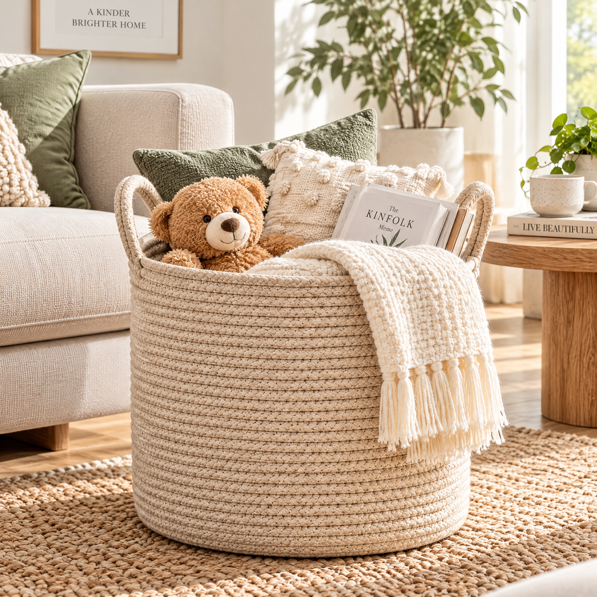 Applorain™ Round Rope Basket