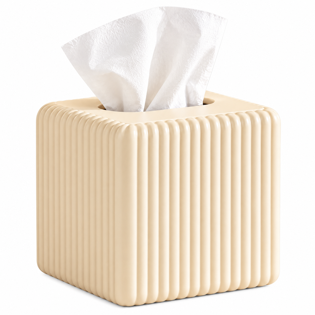 Applorain™ Fluted Cube Tissue Box &nbsp