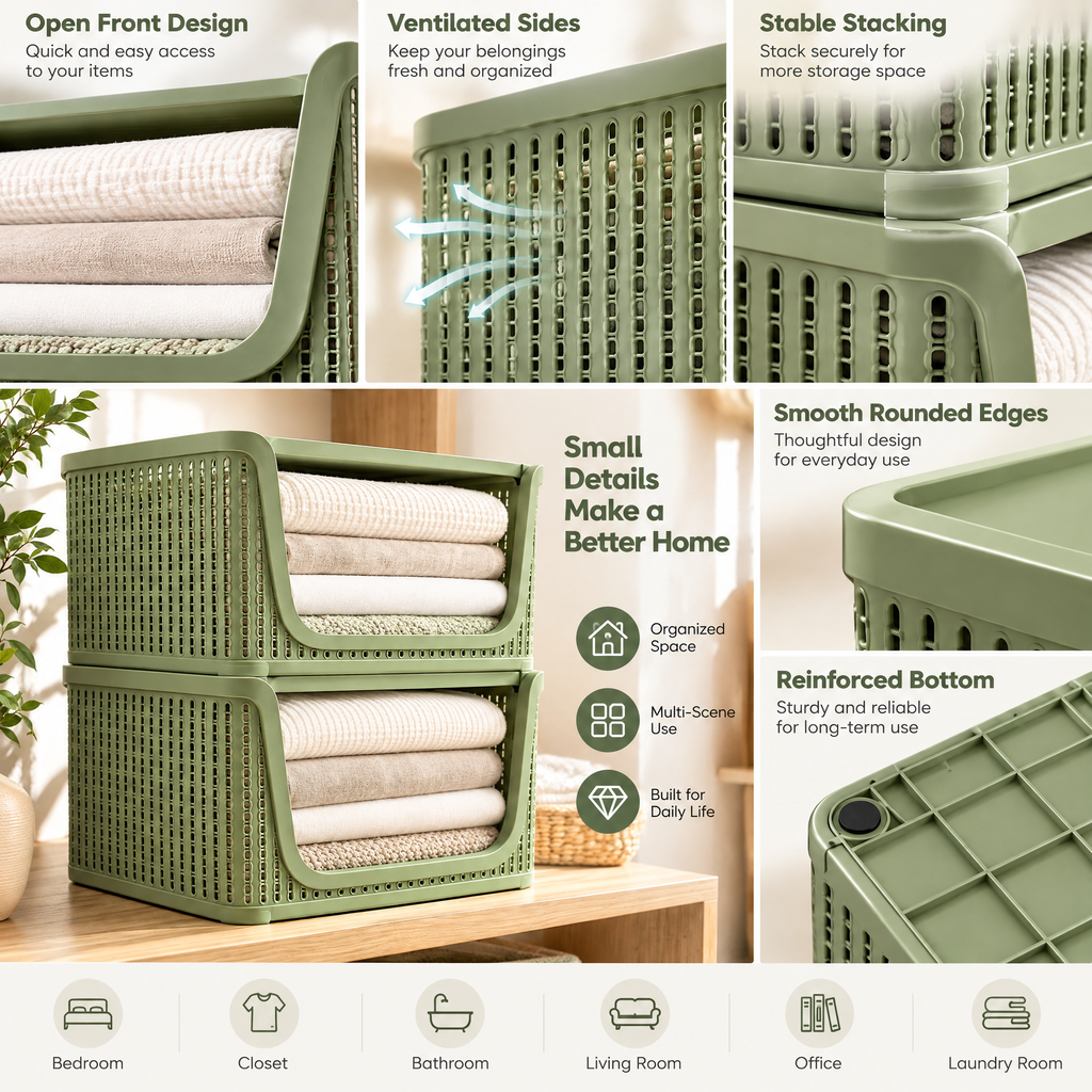 Applorain™ Stackable Basket Set