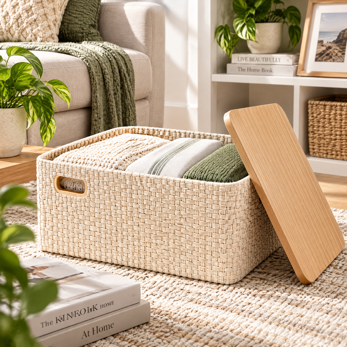 Applorain™ Covered Storage Basket