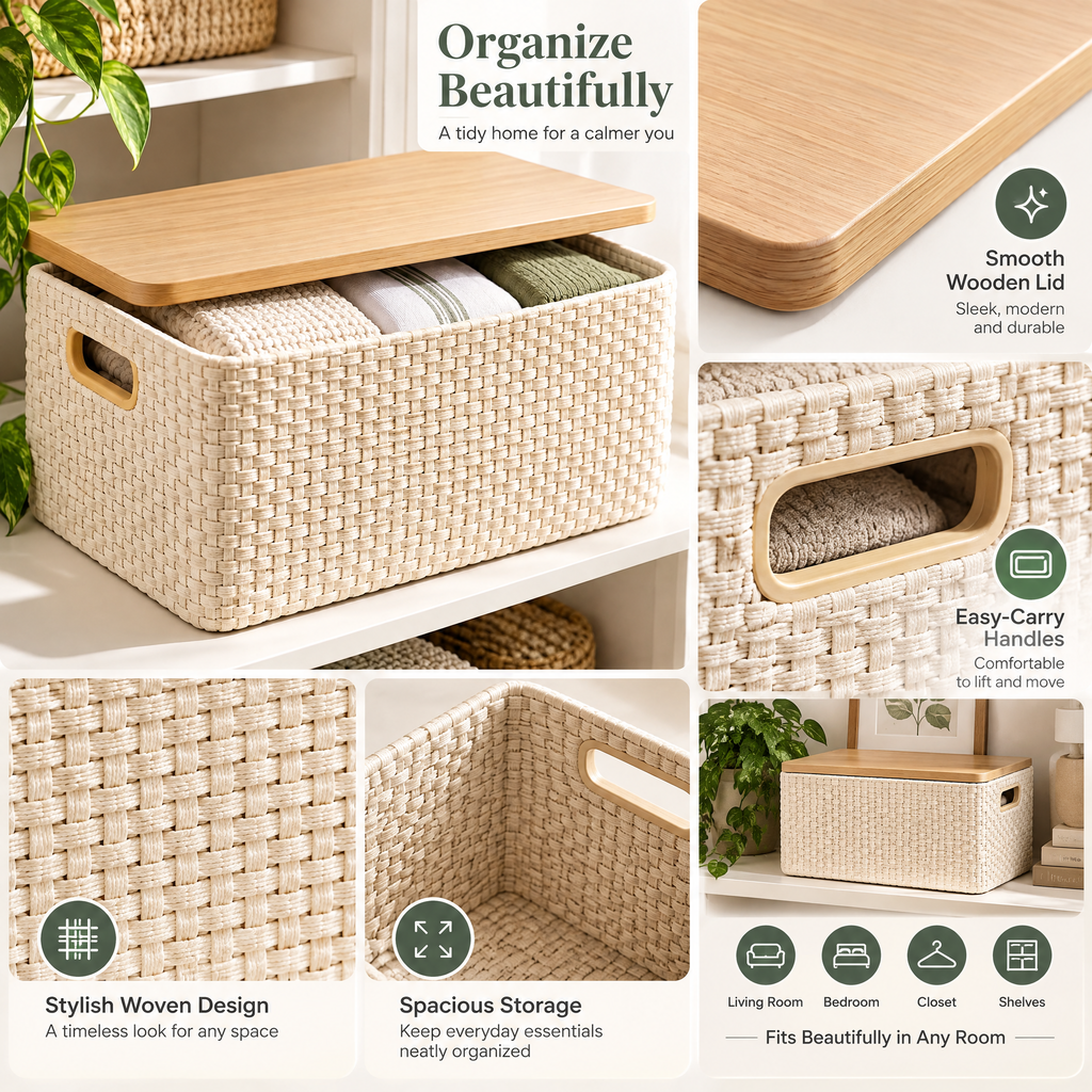 Applorain™ Covered Storage Basket